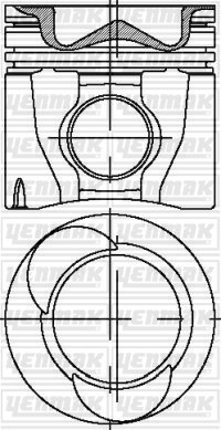 Renault Truck MIDR 623.56 Piston Segman Q123.0mm STD YENMAK