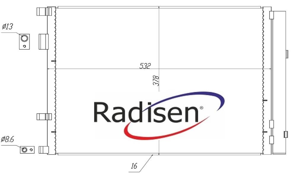 Kia Rio Klima Radyatörü Kondenser 1.4L D4FC RADISEN
