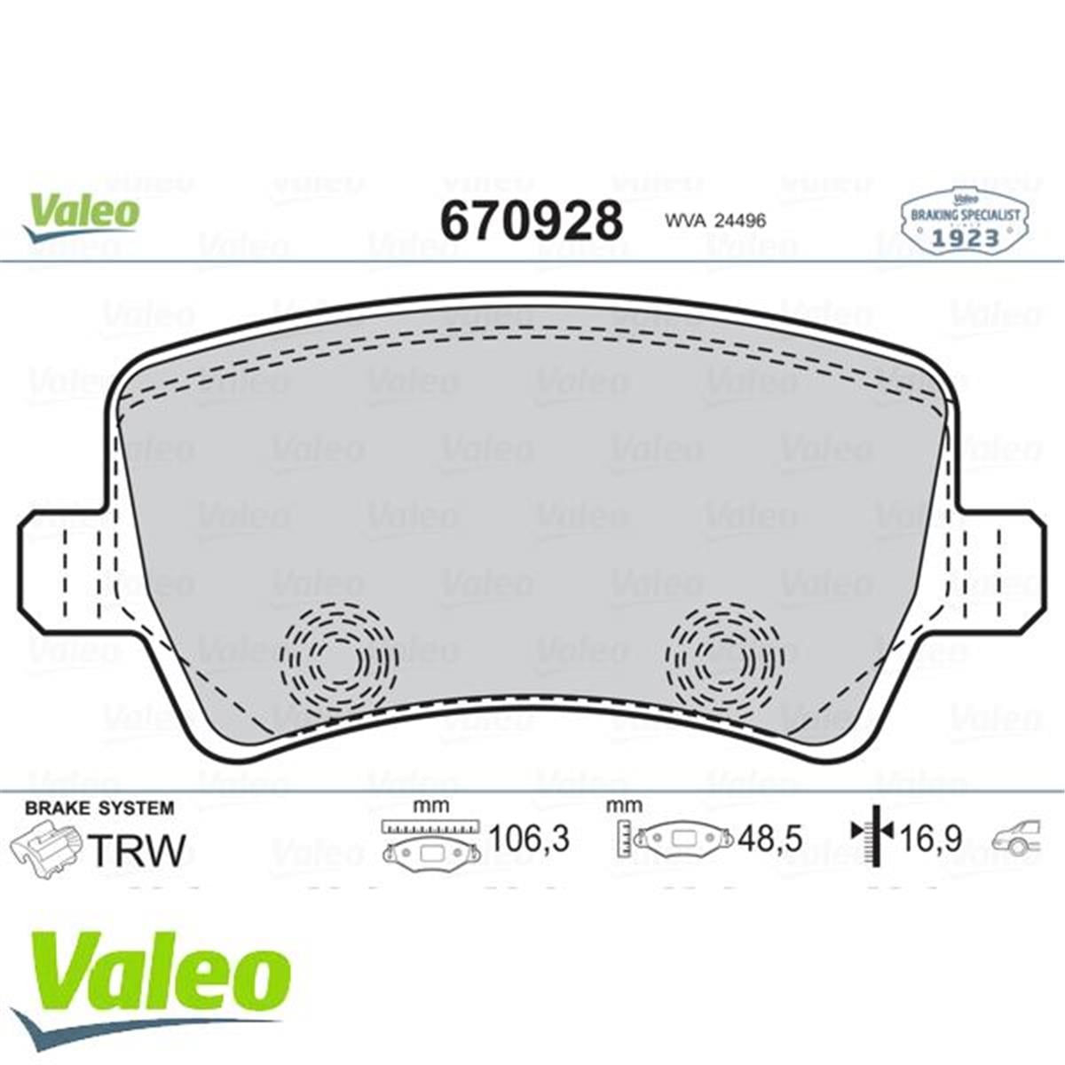 S-Max 09 06 Galaxy Iıı 06 Volvo S60 10 S80 06 V60 -V70 06 Xc6 Arka Fren Balata
