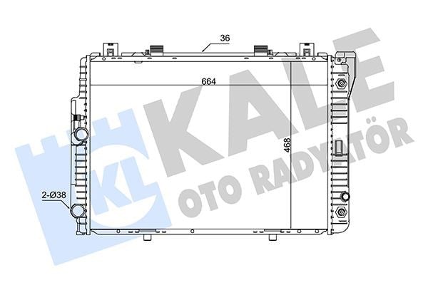 Mercedes S-Class W140 Motor Su Radyatörü KALE-RADYATOR