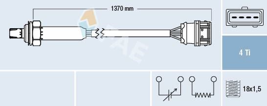 Volvo S40 Oksijen Sensörü OTA4N-5D1 2.0T4 1997-2004 FAE