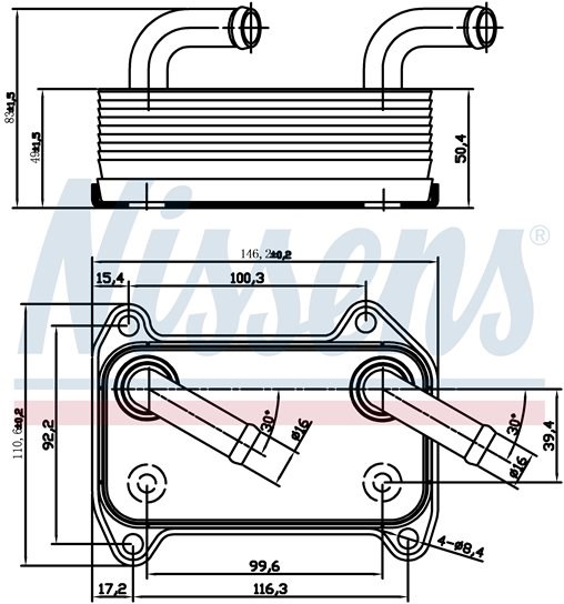 Volvo S40 V40 Motor Yağ Soğutucu RADISEN