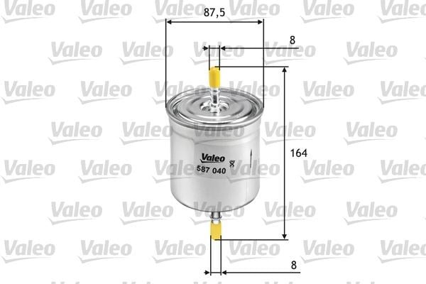 Volvo S40 S60 S80 XC70 XC90 V40 C70 Yakıt Filtresi VALEO