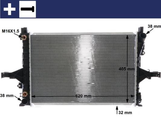 Volvo S60 S80 V70 XC70 Motor Su Radyatörü MAHLE