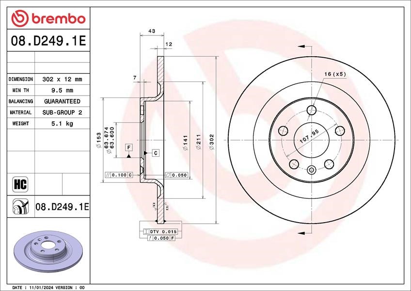 VOLVO S90 DİSK PEDİ KİTİ BREMBO