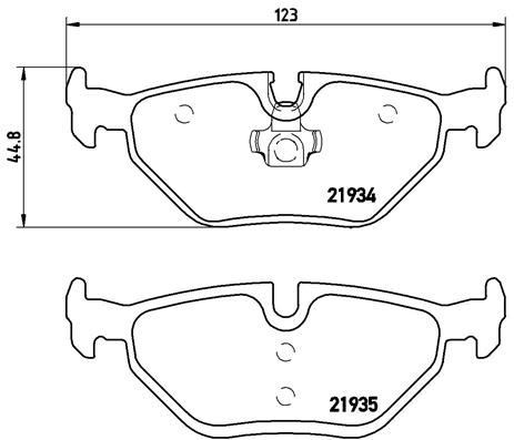 Saab Arka Fren Balatası Low-Met BREMBO