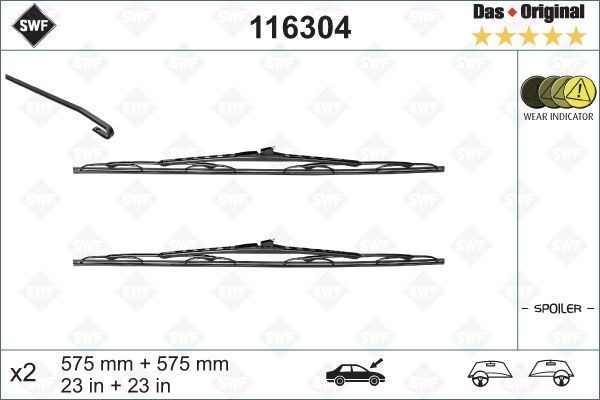 Saab 9.5 Silecek Süpürgesi 575x575 mm VALEO