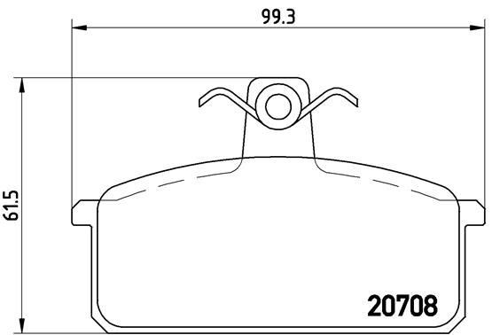 Saab Low-Met Ön Fren Balatası BREMBO