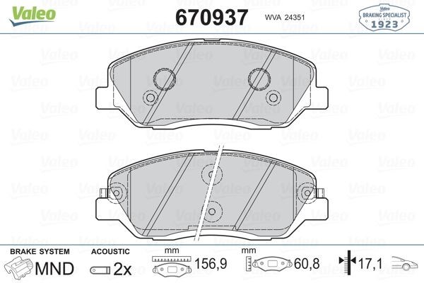 Hyundai Santa Fe H350 Kia Sorento Ssangyong Actyon Sport Korando Ön Fren... VALEO