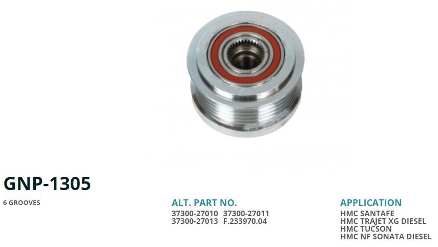 Hyundai Santa Fe Alternatör Kasnağı GENON