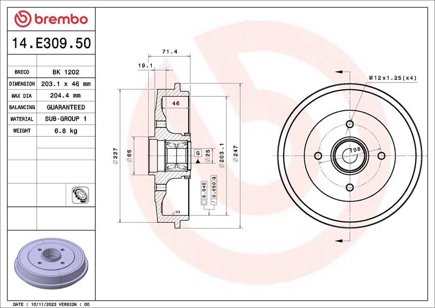 Citroen Saxo Peugeot 106 206 Fren Kampanası BREMBO