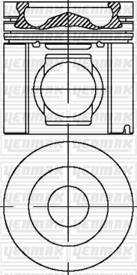 Scania Piston Segman Q127.0mm STD YENMAK