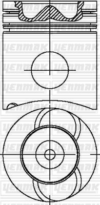 Scania Piston Segman Q127.0mm STD YENMAK