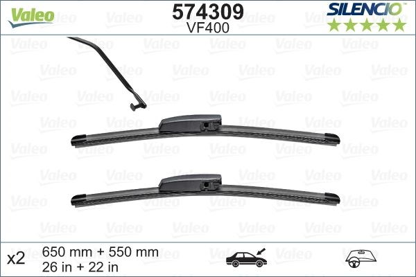 Renault Megane Scenic Silecek Süpürgesi Flatblade VALEO