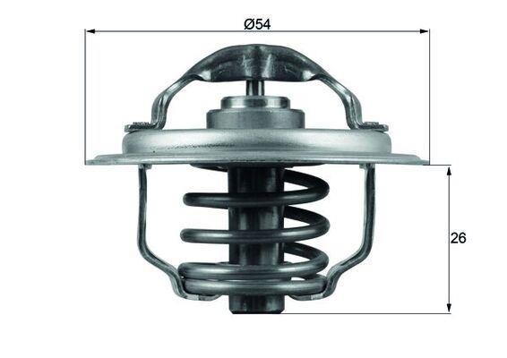 A4 - A6 - Polo - Fabia | Termostat 82°C A5 Q5 Roomster 1.4 2.0Tdi Bky Aua
