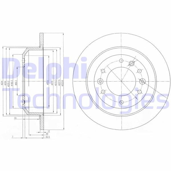 Kia Sedona Arka Fren Diski Çiftli Paket Deliksiz DELPHI