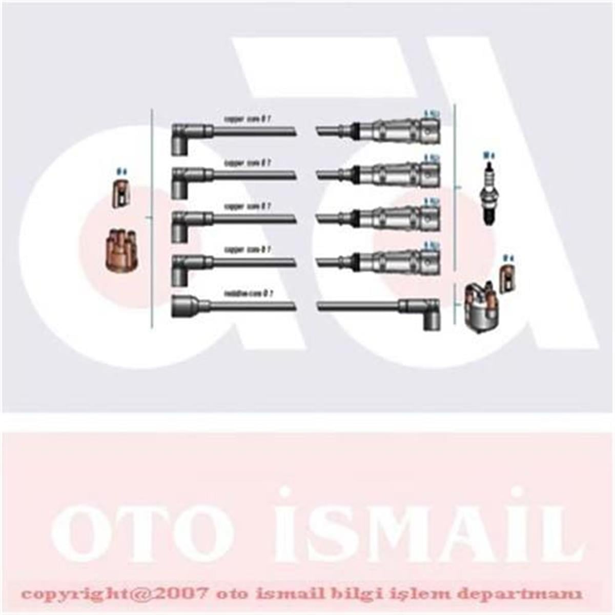 Volkswagen Polo Hb (1994 Sonrası) Buji Kablo Tk 032905430P