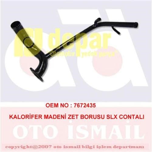 Tofaş SLX Kalorifer Madeni Zet Borusu Contalı DEPAR