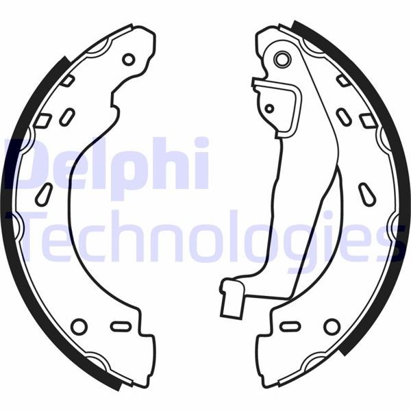 Smart City-Cabrio City-Coupe Crossblade Fortwo Roadster Arka Fren Pabucu DELPHI