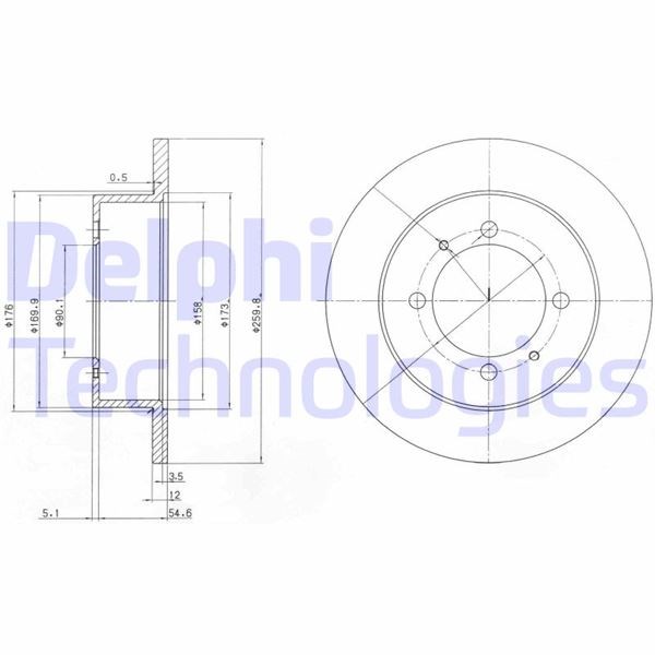 Hyundai Sonata Arka Fren Diski Deliksiz DELPHI