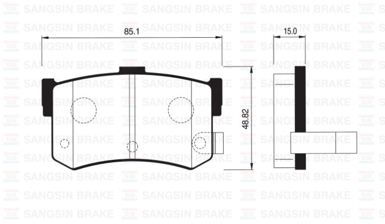 Hyundai Sonata Arka Fren Balatası SANGSIN