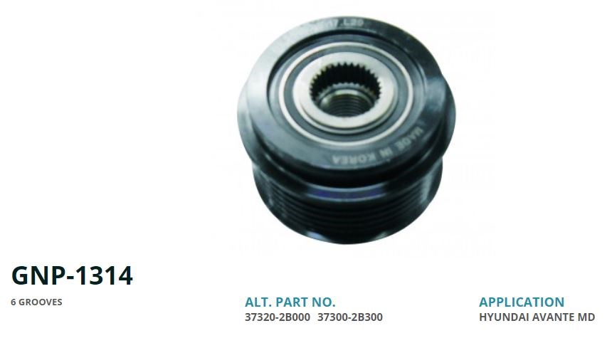 Kia Soul Alternatör Kasnağı GENON