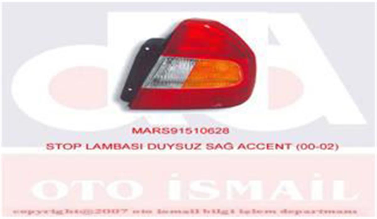 Stop Duysuz Sağ Accent 01/00-08/02