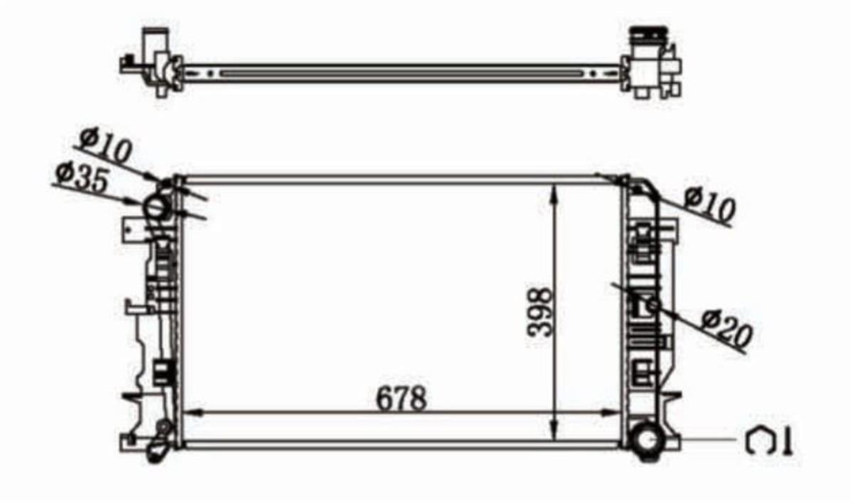 SU RADYATORU 32MM BRAZING KALIN TIP MERCEDES SPRINTER W906 VW CRAFTER 2.0TDI 2.5