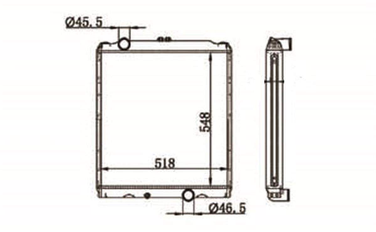 SU RADYATORU 32MM BRAZING MITSUBISHI CANTER 635-659 98-