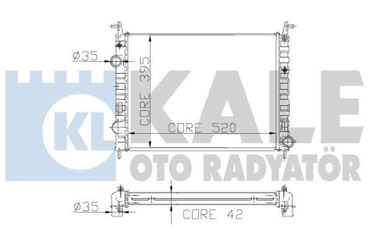 Su Radyatörü Albea 1.3 Jtd-Palio Ym-Strada 06 Ac 520X395x42 2 Sıra Alb Sistem