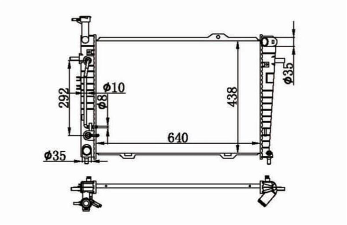 SU RADYATORU BRAZING HYUNDAI TUCSON KIA SPORTAGE 2.0 2.7 BENZINLI 2004-2010 AT