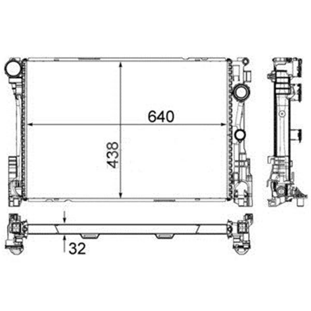 Su Radyatoru Brazıng Mercedes Cls C218 X218 W212 C207