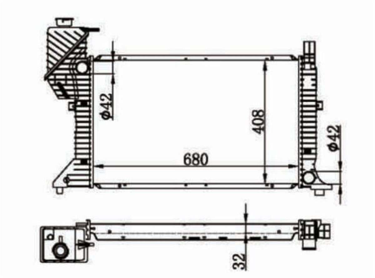 SU RADYATORU BRAZING MERCEDES SPRINTER OM602   1995-2006