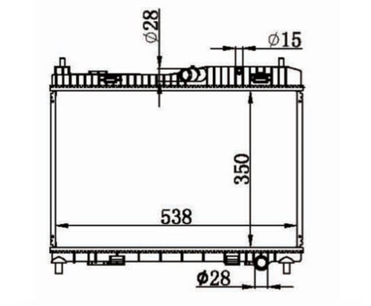 SU RADYATORU BRAZING M/T FORD: FIESTA B-MAX  1.25 1.4 1.6  08- BENZINLI
