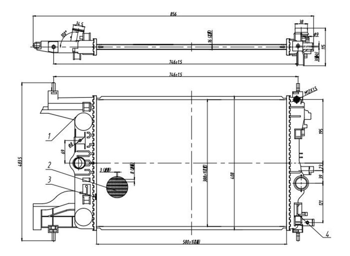 SU RADYATORU BRAZING OPEL ASTRA J 1.6i M-T 2009-2016