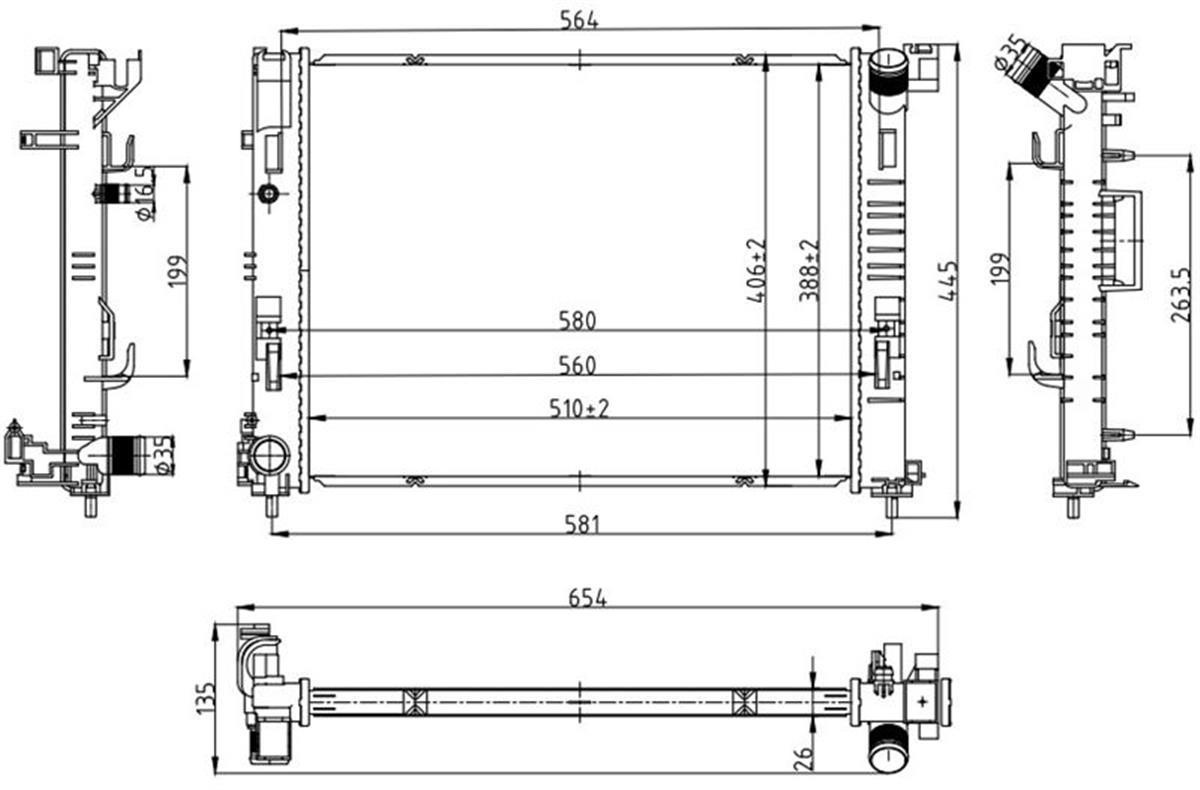 Su Radyatoru Brazıng Renault Clıo V 1.5 K9k Mt