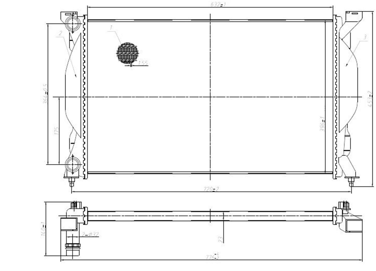 Su Radyatoru Mekanık M/T Audi A4 01-08  A6 02-05  Seat Exeo 09-14