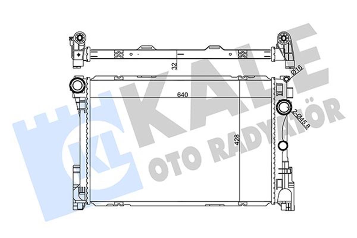 Su Radyatörü Mercedes Benz C-Class-Cls-E-Class-Slk-Slc Mt Al/Pl/Brz 32 Mm A09950