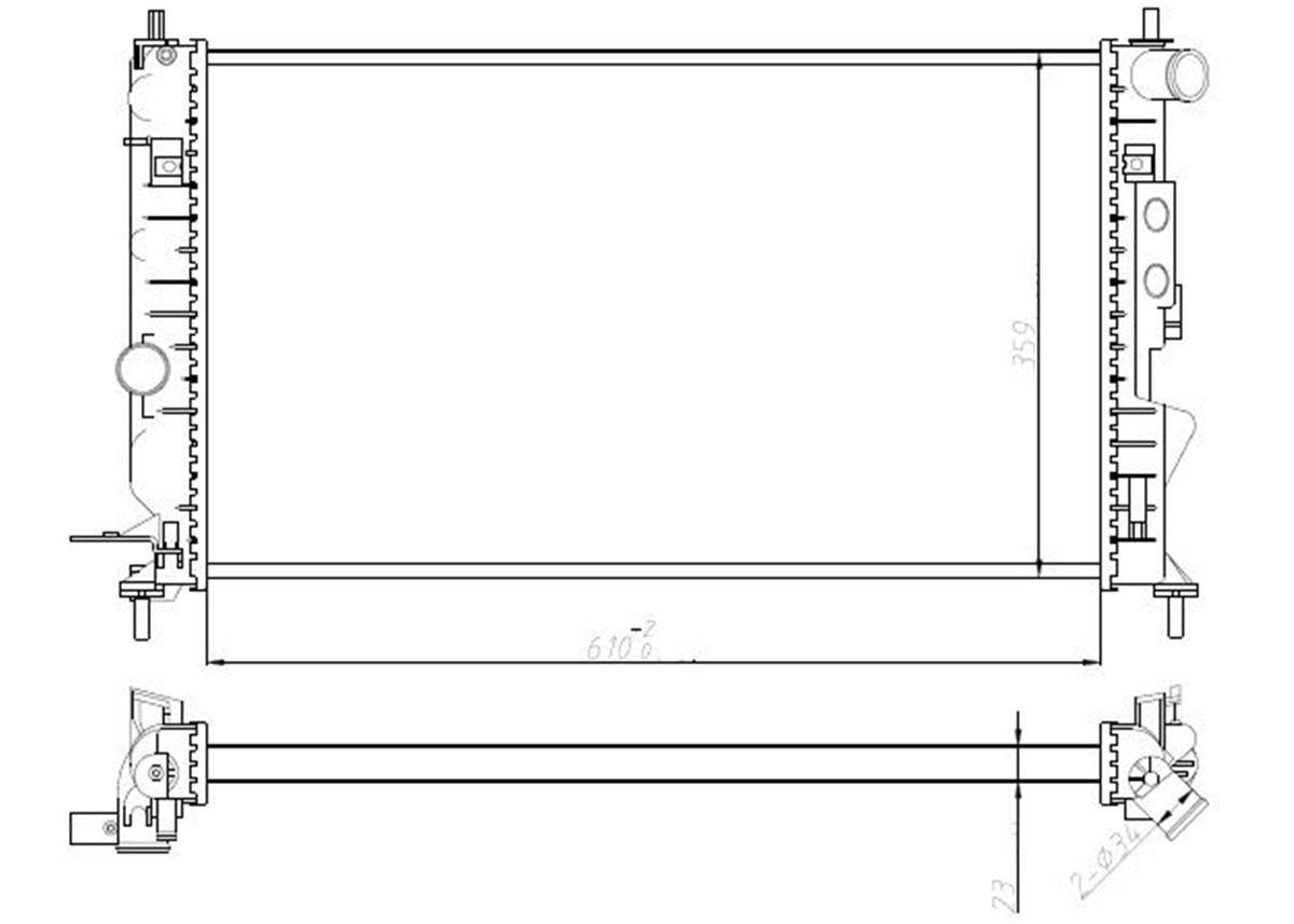 Su Radyatoru-(Opel:Vectra 1.8 2.0 Ac 