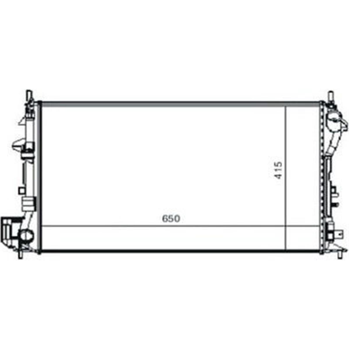Su Radyatoru Opel:Vectra C Sıgnum 2.2 2.0 Dth-2.2D 02--650X415x23
