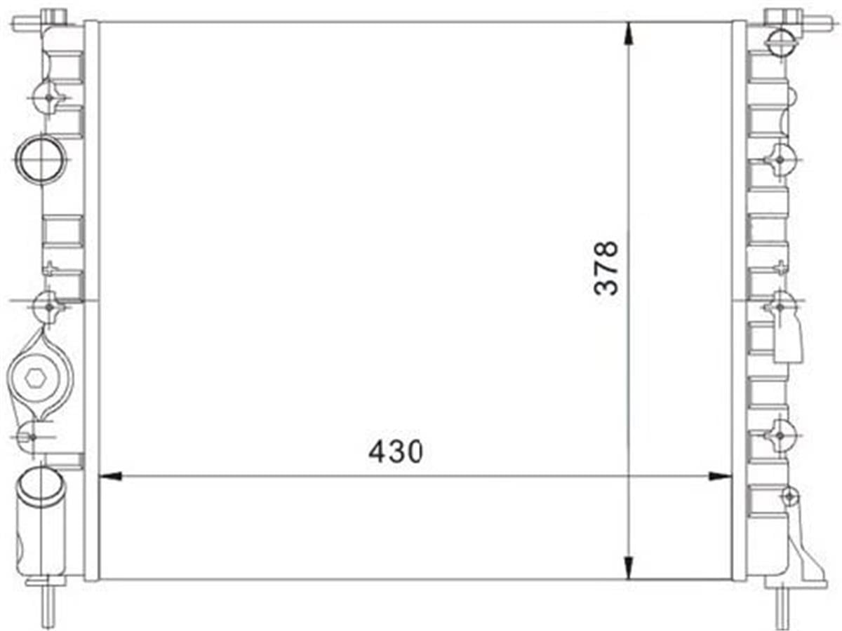 Su Radyatoru Renault:Kango 1.4 8V Nac-Clio 2 1.5 Dcı 65Ps Nac K7m / K7j / E7j /