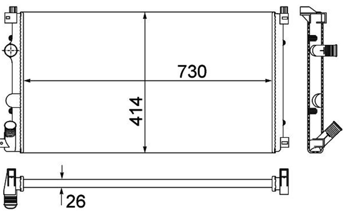 Su Radyatoru Renault:Master Master 2- Movano 2.5 Dcı G9u