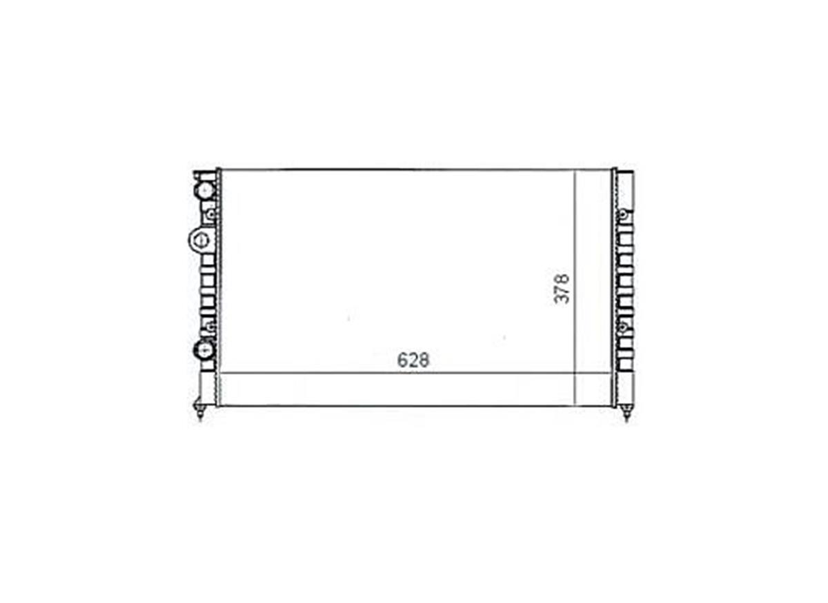 Su Radyatoru Vw:Polo Clasiç  Ac+ 96-00 Aft Caddy Iı/ 1.9Sdı-1.9Tdı 96-04 623X378