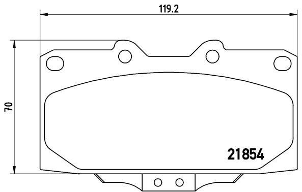 Subaru Ön Fren Balatası Low-Met BREMBO