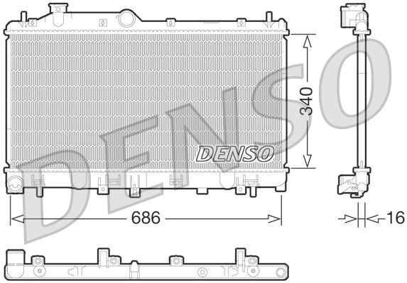 Subaru Legacy V Motor Su Radyatörü DENSO