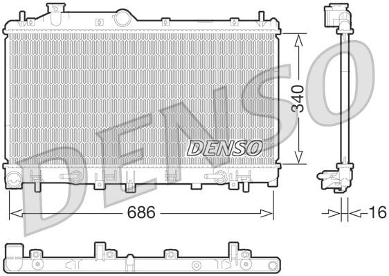 Subaru Legacy V Motor Su Radyatörü DENSO