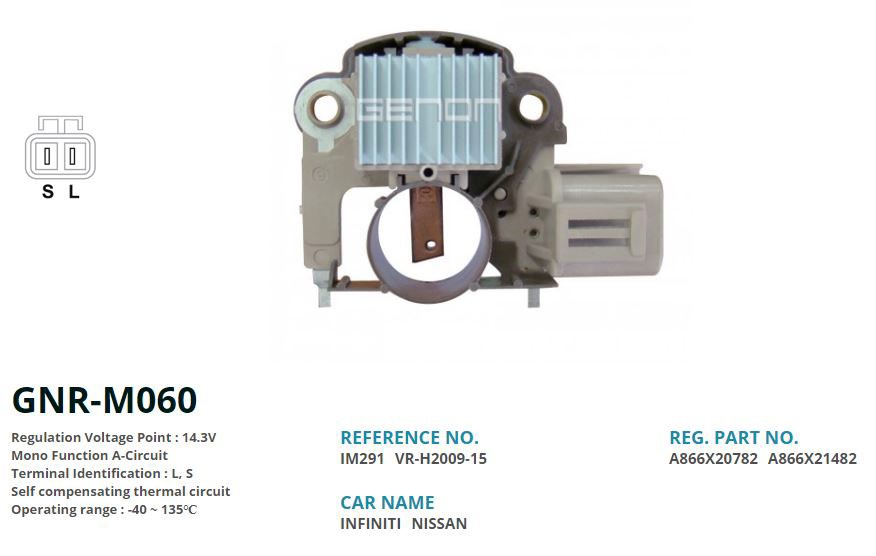 Nissan Sunny Primera Alternatör Konjektörü GENON