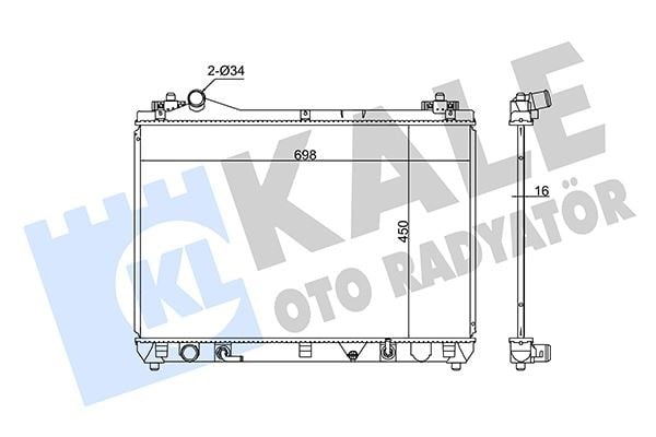 Suzuki Grand Vitara II Radyatör KALE-RADYATOR