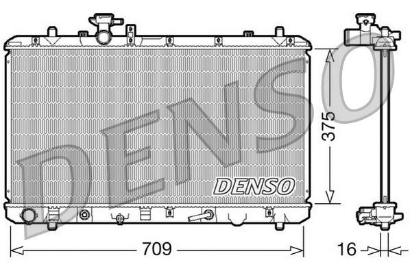 Suzuki SX4 Motor Su Radyatörü DENSO