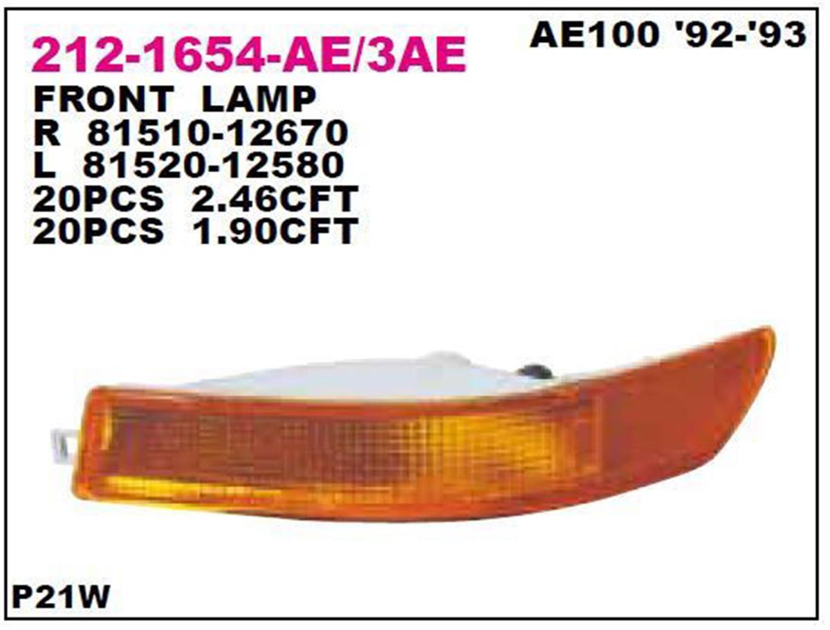 Tampon Sinyali Sağ Corolla Ae100/Ae101 Benzin 93-97